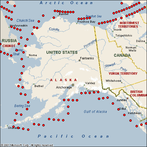 Alaska Map Latitude And Longitude United States Map 9709