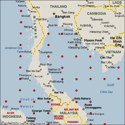 Thailand Weather Map